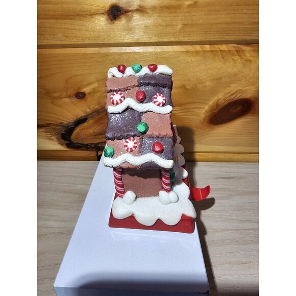 Christmas Stocking Holder Hanger CANDY SWEET GINGERBREAD HOUSE PEPPERMINT 5” - Picture 10 of 12